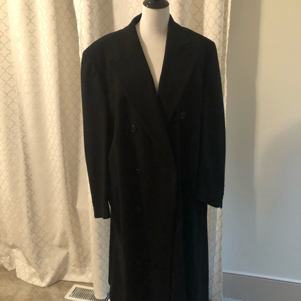 Men’s Black wool trench coat